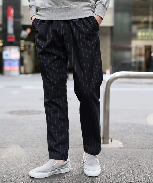 RAGEBLUE（レイジブルー）の「TW柄タックイージーパンツ/714758（その他パンツ・メンズ・グレー/ネイビー・SMALL/LARGE/MEDIUM）」の3枚目の写真
