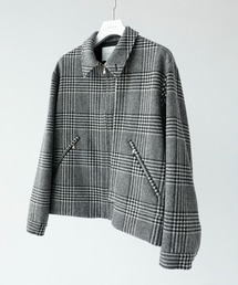 CULLNI（クルニ）の「【CULLNI】別注 Signature Melton Asymmetrical Layered Zip Up Blouson（ブルゾン）」