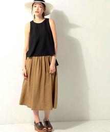 UNITED ARROWS | □UWMF リネン フレアスカート◆(スカート)