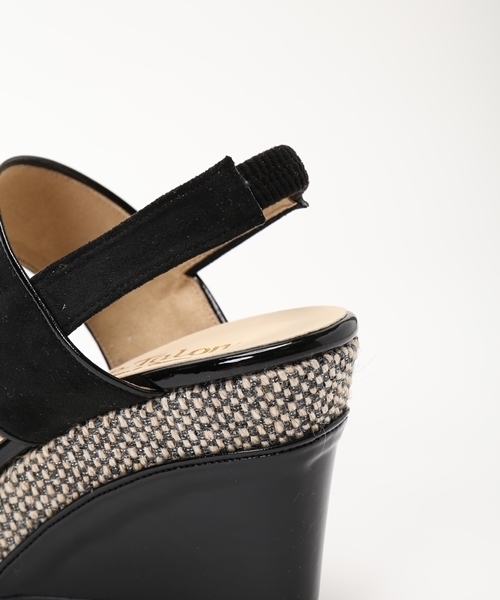 LE TALON（ルタロン）の「9CMハイショクダブルベルトウエッジ◆（サンダル・レディース・ベージュ/グレー/ブラック/イエロー・36.5/35.5/37.5/38）」の8枚目の写真