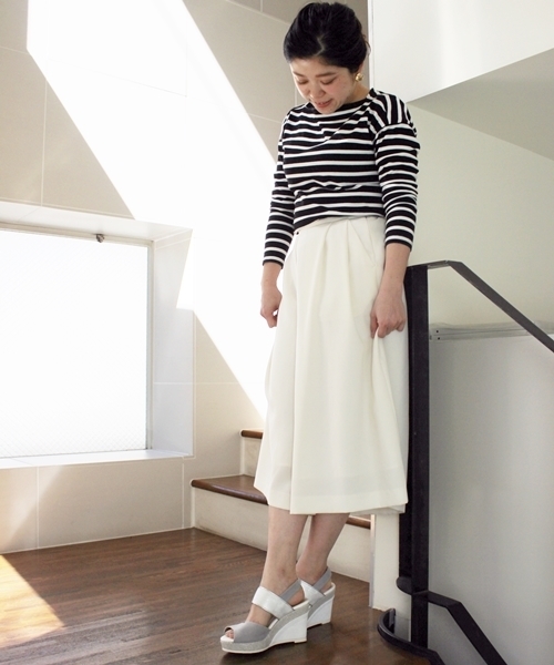 LE TALON（ルタロン）の「9CMハイショクダブルベルトウエッジ◆（サンダル・レディース・ベージュ/グレー/ブラック/イエロー・36.5/35.5/37.5/38）」の10枚目の写真