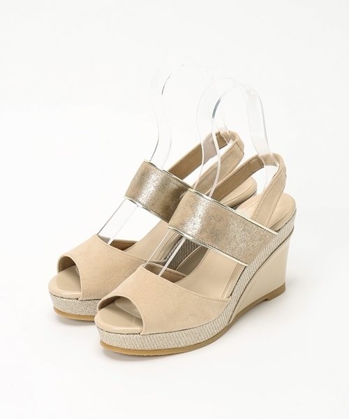 LE TALON（ルタロン）の「9CMハイショクダブルベルトウエッジ◆（サンダル・レディース・ベージュ/グレー/ブラック/イエロー・36.5/35.5/37.5/38）」の17枚目の写真