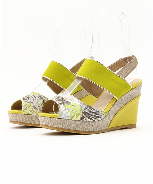 LE TALON（ルタロン）の「9CMハイショクダブルベルトウエッジ◆（サンダル・レディース・ベージュ/グレー/ブラック/イエロー・36.5/35.5/37.5/38）」の4枚目の写真