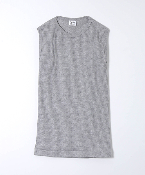 MILLER(ミラー)の「Robert P. miller×AMERICAN RAG CIE 別注サーマルノースリーブトップス(Tシャツ/カットソー・レディース・オフホワイト/グレー/オリーブ・S)」の3枚目の写真