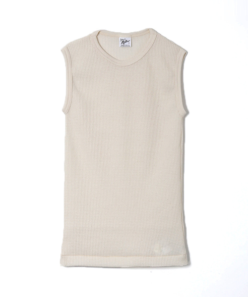 MILLER(ミラー)の「Robert P. miller×AMERICAN RAG CIE 別注サーマルノースリーブトップス(Tシャツ/カットソー・レディース・オフホワイト/グレー/オリーブ・S)」の2枚目の写真