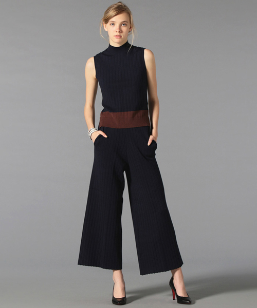 LOVELESS（ラブレス）の「【LOVELESS】WOMENS ワイドリブニットパンツ（その他パンツ・レディース・ブラック/ベージュ/ネイビー・36/34）」の5枚目の写真