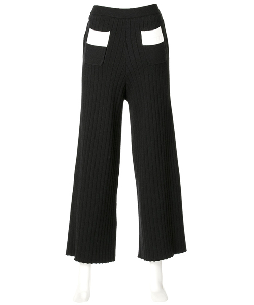 LOVELESS（ラブレス）の「【LOVELESS】WOMENS ワイドリブニットパンツ（その他パンツ・レディース・ブラック/ベージュ/ネイビー・36/34）」の12枚目の写真