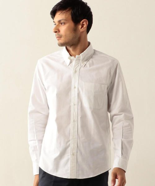 UNITED ARROWS（ユナイテッドアローズ）の「USBS オックス ボタンダウン シャツ（シャツ/ブラウス・メンズ・ホワイト/ライトブルー・MEDIUM/SMALL/LARGE/X-SMALL/XX-LARGE/X-LARGE）」の4枚目の写真