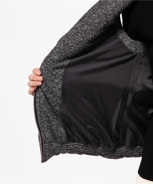 VENCEEXCHANGE（ヴァンスエクスチェンジ）の「裏毛フード付中綿ベスト（ブルゾン・レディース・グレー/チャコールグレー・LARGE/MEDIUM）」の9枚目の写真