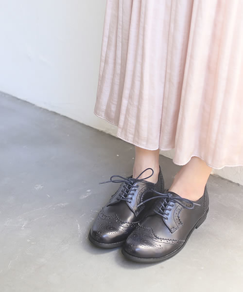 SESTO（セスト）の「マニッシュレースアップシューズ（ドレスシューズ・レディース・ブラック/ライトベージュ/ホワイト/ボルドー/ブラック×ホワイト/シルバー/ネイビー/ブラウン/ブラック系その他/ダークブラウン/ブラウン系その他/マスタード・LL/L/3L/S/M）」の10枚目の写真