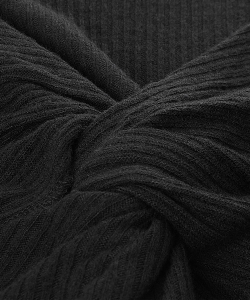 Luz Llena (philter)(ラズレナ フィルター)の「バッククロス・リブ編みニットソートップス(Tシャツ/カットソー・レディース・キャメル/レッド/ブラック・MEDIUM)」の11枚目の写真