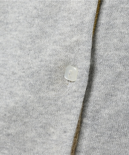 POU DOU DOU(プードゥドゥ)の「下前ボーダードルマンカーデ(カーディガン/ボレロ・レディース・イエロー/レッド/ピンク/ブラック/グレー・3)」の6枚目の写真