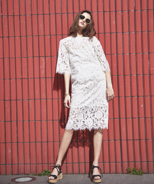 MYSELF ABAHOUSE（マイセルフアバハウス）の「レースブラウス | インナー付（シャツ/ブラウス・レディース・オフホワイト/ブラック・FREE）」の6枚目の写真