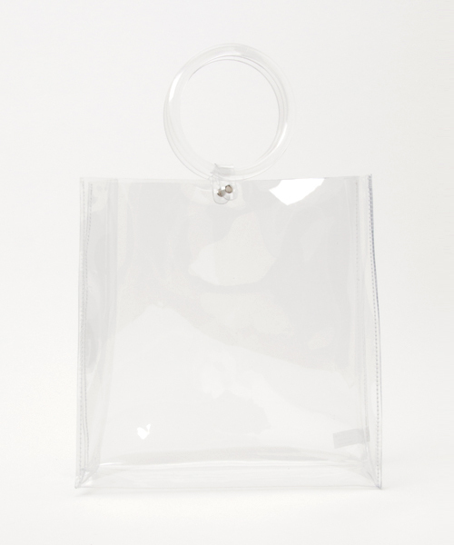 WEGO(ウィゴー)の「WEGO/クリアハンドルトートバッグ(トートバッグ・レディース・ホワイト系その他・FREE)」の6枚目の写真