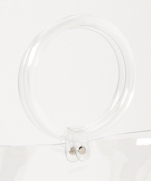 WEGO(ウィゴー)の「WEGO/クリアハンドルトートバッグ(トートバッグ・レディース・ホワイト系その他・FREE)」の3枚目の写真