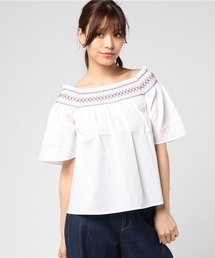 Honeys | スモッキング刺繍ブラウス(シャツ/ブラウス)