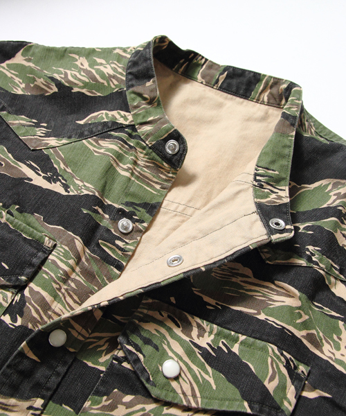 JACKROSE（ジャックローズ）の「タイガーカモバンドカラーウエスタン