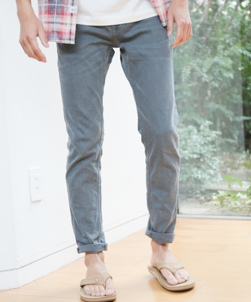 BAYFLOW(ベイフロー)の「BAYFLOW/ハイパーストレッチオーバーダイスリムデニム 18SS(デニムパンツ・メンズ・グレー/ブラック・32inch/29inch/31inch/30inch/28inch)」の2枚目の写真