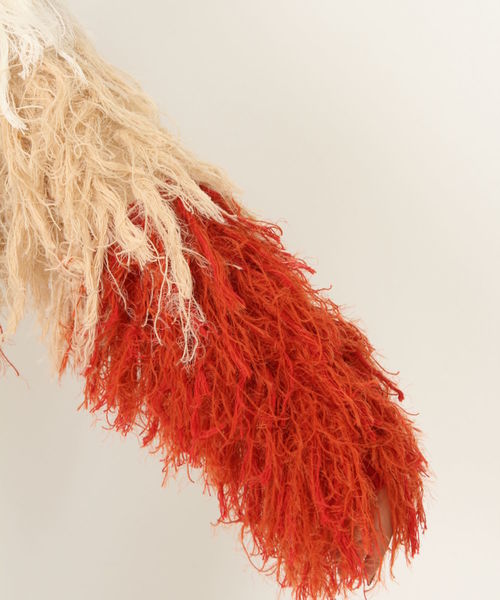 ENVYM(アンビー)の「MANY FRINGE KNIT CD (ニット/セーター・レディース・ベージュ/オレンジ・FREE)」の4枚目の写真