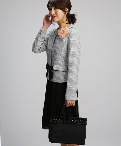 form forma（フォルムフォルマ）の「トート型フォーマルバッグ（トートバッグ・レディース・ブラック/ベージュ・ONE SIZE）」の7枚目の写真