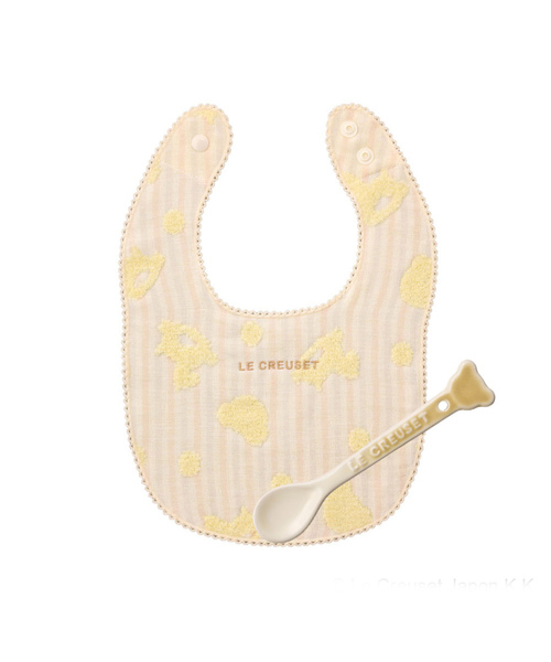 Le Creuset（ルクルーゼ）の「ベビー・スタイ＆スプーン・ギフトセット（ベビーギフト・キッズ・ベージュ系その他/ピンク系その他/ブルー系その他/ブルー系その他2・ONE SIZE）」の2枚目の写真