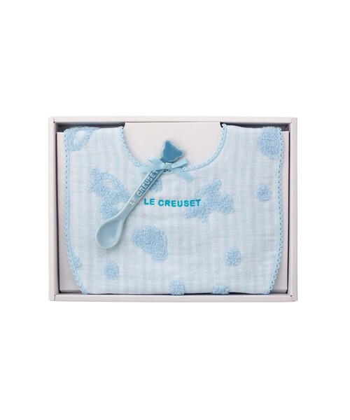 Le Creuset（ルクルーゼ）の「ベビー・スタイ＆スプーン・ギフトセット（ベビーギフト・キッズ・ベージュ系その他/ピンク系その他/ブルー系その他/ブルー系その他2・ONE SIZE）」の5枚目の写真