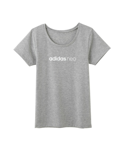 adidas neo(アディダスネオ)の「【adidas neo】ロゴ入り半袖Tシャツ(Tシャツ/カットソー・レディース・杢グレー/レッド/ホワイト系その他/ブラック系その他/ワインレッド・MEDIUM/LARGE/X-LARGE)」の8枚目の写真
