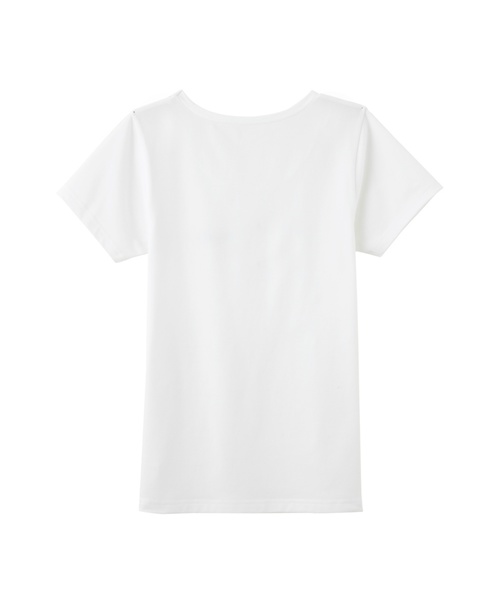 adidas neo(アディダスネオ)の「【adidas neo】ロゴ入り半袖Tシャツ(Tシャツ/カットソー・レディース・杢グレー/レッド/ホワイト系その他/ブラック系その他/ワインレッド・MEDIUM/LARGE/X-LARGE)」の14枚目の写真