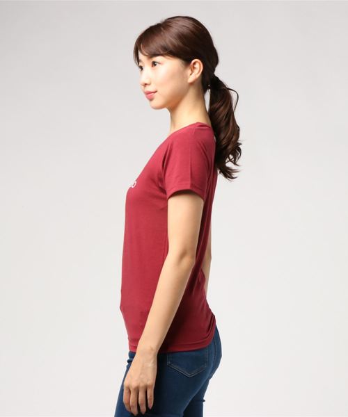 adidas neo(アディダスネオ)の「【adidas neo】ロゴ入り半袖Tシャツ(Tシャツ/カットソー・レディース・杢グレー/レッド/ホワイト系その他/ブラック系その他/ワインレッド・MEDIUM/LARGE/X-LARGE)」の10枚目の写真