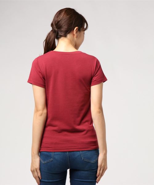 adidas neo(アディダスネオ)の「【adidas neo】ロゴ入り半袖Tシャツ(Tシャツ/カットソー・レディース・杢グレー/レッド/ホワイト系その他/ブラック系その他/ワインレッド・MEDIUM/LARGE/X-LARGE)」の9枚目の写真