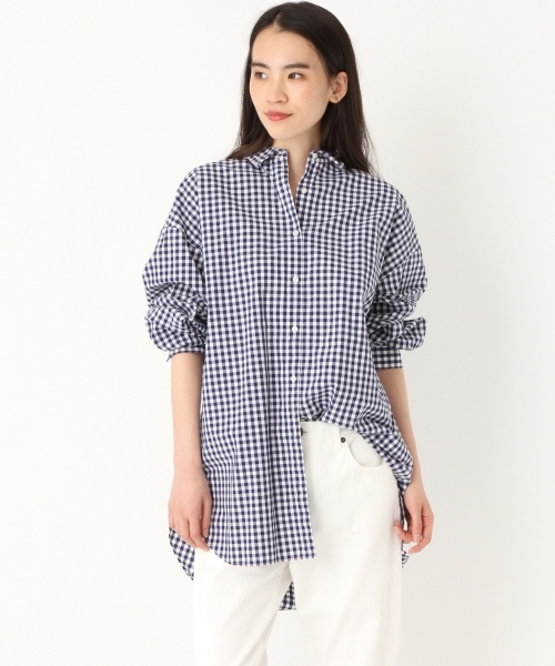 niko and...(ニコアンド)の「オリジナル50ビッグビッグチュニックシャツ【niko and ...】(シャツ/ブラウス・レディース・ダークブルー/ネイビー/パープル/ブラック・MEDIUM/LARGE)」の3枚目の写真