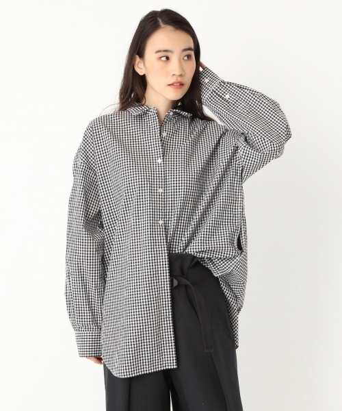 niko and...(ニコアンド)の「オリジナル50ビッグビッグチュニックシャツ【niko and ...】(シャツ/ブラウス・レディース・ダークブルー/ネイビー/パープル/ブラック・MEDIUM/LARGE)」の2枚目の写真