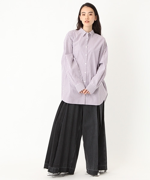 niko and...(ニコアンド)の「オリジナル50ビッグビッグチュニックシャツ【niko and ...】(シャツ/ブラウス・レディース・ダークブルー/ネイビー/パープル/ブラック・MEDIUM/LARGE)」の5枚目の写真