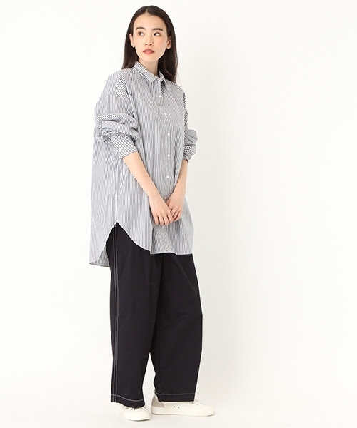 niko and...(ニコアンド)の「オリジナル50ビッグビッグチュニックシャツ【niko and ...】(シャツ/ブラウス・レディース・ダークブルー/ネイビー/パープル/ブラック・MEDIUM/LARGE)」の6枚目の写真