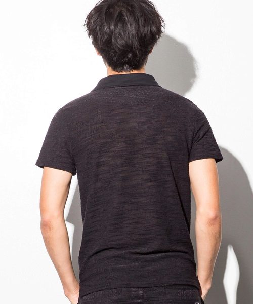 AZbyjunhashimoto_(エーゼイバイジュンハシモト)の「AZ by junhashimoto(エーゼイ バイ ジュンハシモト)スラブポロシャツ(ポロシャツ・メンズ・ホワイト/ブラック/グレー/ネイビー・SMALL/X-LARGE/MEDIUM/LARGE)」の7枚目の写真
