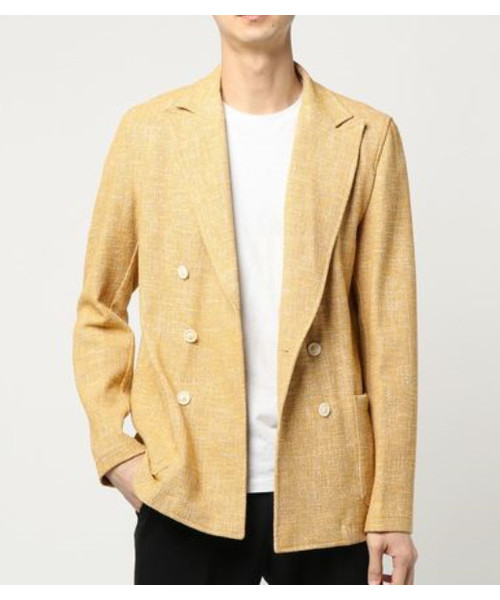T-JACKET（ティージャケット）の「《T-JACKET / ティージャケット》サマ－ツイ－ドジャ－ジ－　ダブルブレストジャケット（テーラードジャケット・メンズ・レッド系その他/ブルー系その他/イエロー系その他・LARGE/SMALL/MEDIUM）」の3枚目の写真