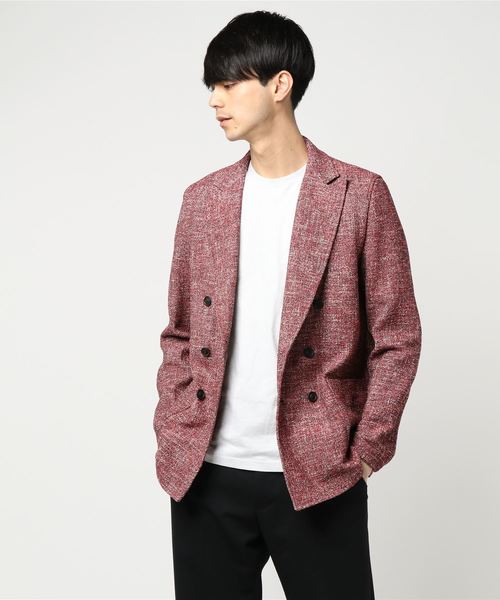 T-JACKET（ティージャケット）の「《T-JACKET / ティージャケット》サマ－ツイ－ドジャ－ジ－　ダブルブレストジャケット（テーラードジャケット・メンズ・レッド系その他/ブルー系その他/イエロー系その他・LARGE/SMALL/MEDIUM）」の7枚目の写真
