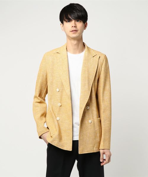 T-JACKET（ティージャケット）の「《T-JACKET / ティージャケット》サマ－ツイ－ドジャ－ジ－　ダブルブレストジャケット（テーラードジャケット・メンズ・レッド系その他/ブルー系その他/イエロー系その他・LARGE/SMALL/MEDIUM）」の8枚目の写真