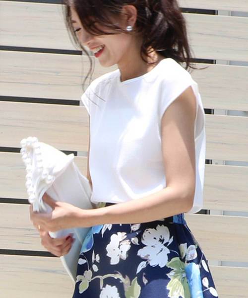 M y u（ミュー）の「ワッフル生地★フレンチスリーブプルオーバー（Tシャツ/カットソー・レディース・ホワイト/ブラック/カーキ・M/L）」の18枚目の写真