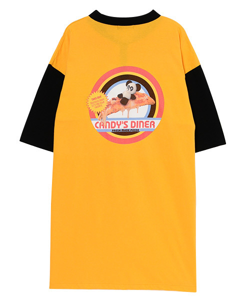 Candy Stripper（キャンディストリッパー）の「PEPE PIZZA POLO ワンピース（ワンピース・レディース・ブラック/イエロー/ネイビー・2）」の6枚目の写真