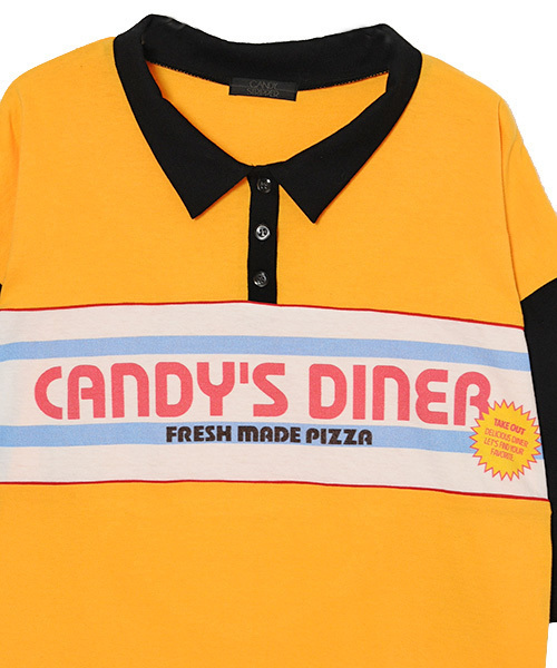 Candy Stripper（キャンディストリッパー）の「PEPE PIZZA POLO ワンピース（ワンピース・レディース・ブラック/イエロー/ネイビー・2）」の7枚目の写真