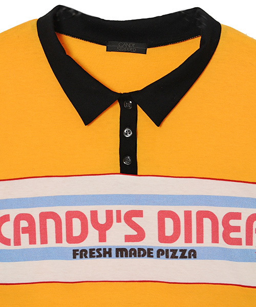 Candy Stripper（キャンディストリッパー）の「PEPE PIZZA POLO ワンピース（ワンピース・レディース・ブラック/イエロー/ネイビー・2）」の8枚目の写真