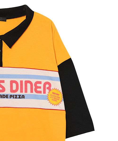 Candy Stripper（キャンディストリッパー）の「PEPE PIZZA POLO ワンピース（ワンピース・レディース・ブラック/イエロー/ネイビー・2）」の9枚目の写真