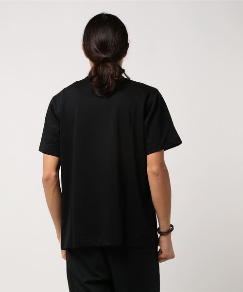 ADAM ET ROPE'（アダムエロペ）の「【Wild Life Tailor】ピンヘッドヘンリーTシャツ（Tシャツ/カットソー・メンズ・ブラック/ホワイト/ベージュ・L/M）」の5枚目の写真