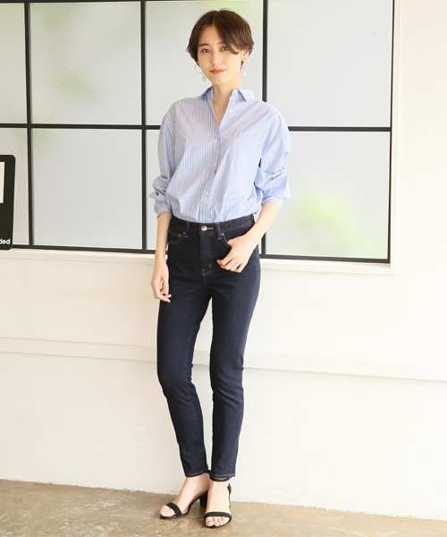 LOWRYS FARM(ローリーズファーム)の「CONEスキニー 800864(デニムパンツ・レディース・ブルー/ネイビー・SMALL/X-SMALL/MEDIUM/LARGE)」の3枚目の写真