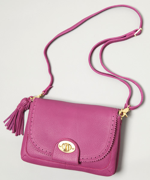 bpr BEAMS Women's（ビーピーアール　ビームス）の「△Beau're×BEAMS / 別注 3ポケット ポシェット（ショルダーバッグ・レディース・ベージュ/パープル・ONE SIZE）」の3枚目の写真