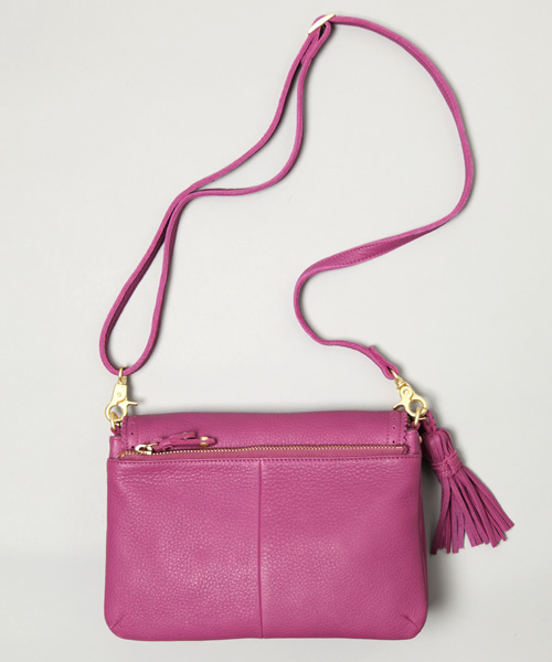 bpr BEAMS Women's（ビーピーアール　ビームス）の「△Beau're×BEAMS / 別注 3ポケット ポシェット（ショルダーバッグ・レディース・ベージュ/パープル・ONE SIZE）」の4枚目の写真