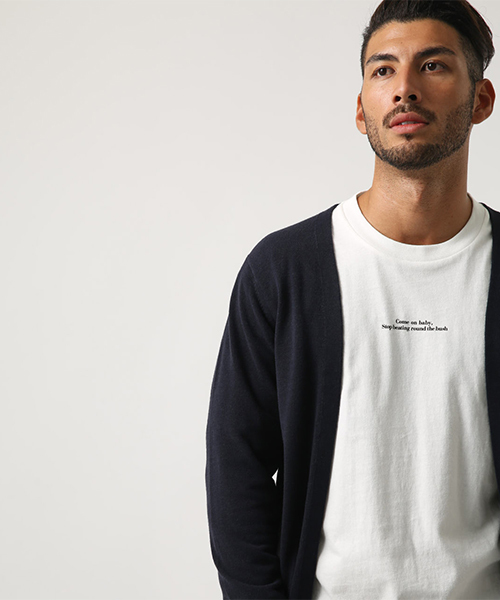 AZUL by moussy（アズールバイマウジー）の「ウォッシャブルニットトッパーカーデ（カーディガン/ボレロ・メンズ・ネイビー/ボルドー/杢グレー・SMALL/MEDIUM/LARGE/X-LARGE）」の20枚目の写真