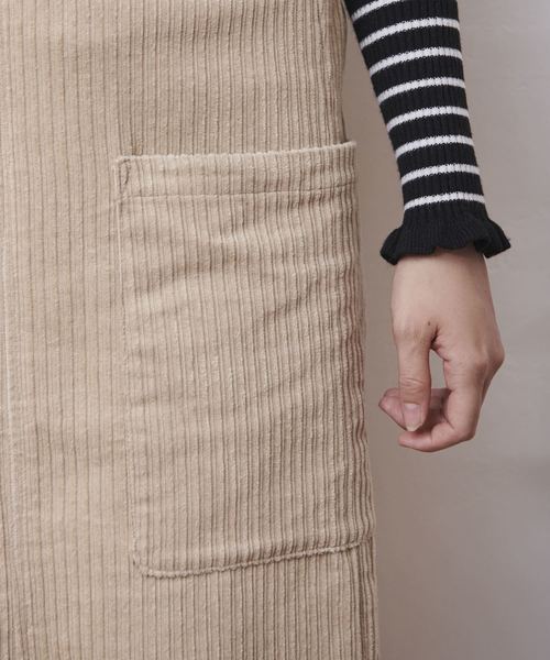 OLIVE des OLIVE（オリーブデオリーブ）の「ランダムコーデュロイ ナロースカート（スカート・レディース・ブラック/ベージュ/レッド/サックスブルー・FREE）」の11枚目の写真