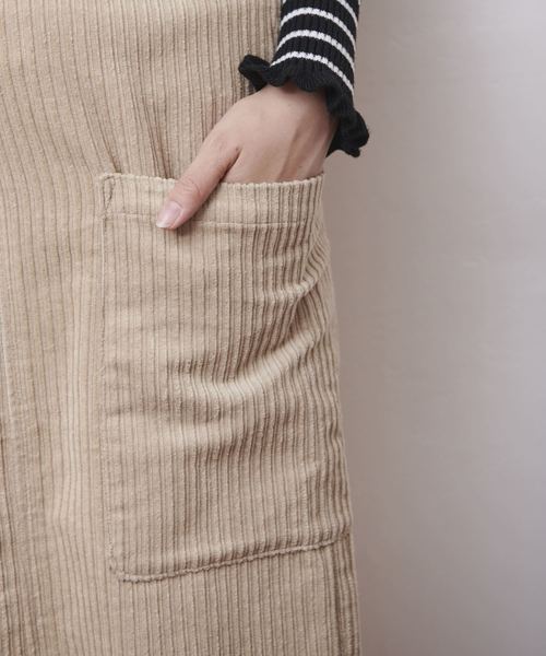 OLIVE des OLIVE（オリーブデオリーブ）の「ランダムコーデュロイ ナロースカート（スカート・レディース・ブラック/ベージュ/レッド/サックスブルー・FREE）」の13枚目の写真